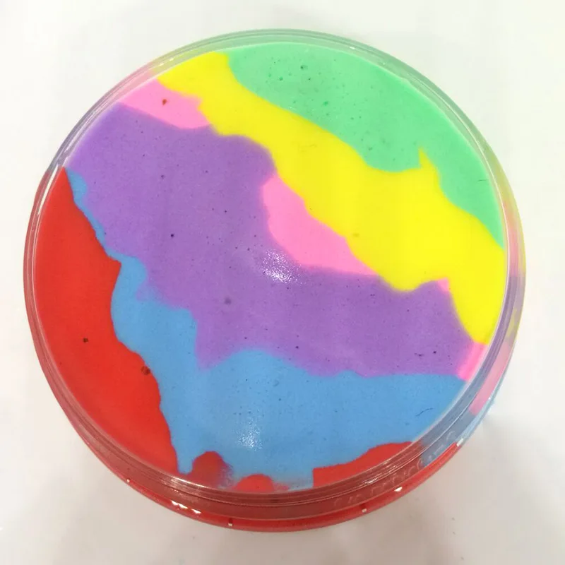 6 Color Stress Relief Toy Rainbow Color Slime Plasticine slime Fluffy Filler Interesting Toys Kids Cookie Gift Anti Stress Slime 6 Color Stress Relief Toy Rainbow Color Slime Plasticine slime Fluffy Filler Interesting Toys Kids Cookie Gift Anti Stress Slime