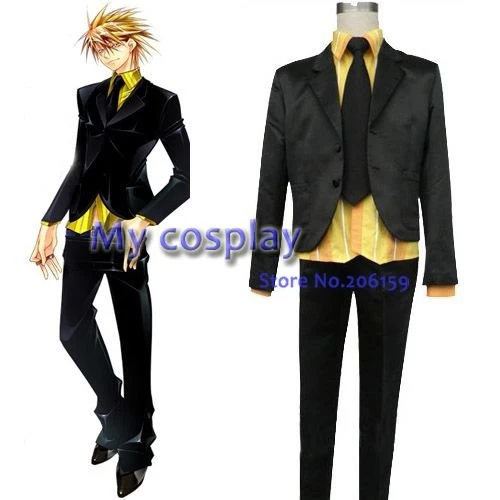Lucky Dog Anime Cosplay Gina Carlo Men's Uniform Male Japanese anime Cosplay  jacket suit Halloween Party