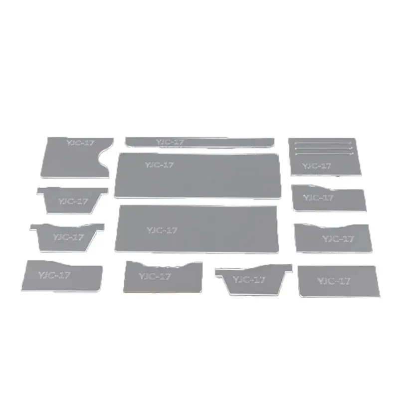13 шт прозрачный акриловый кошелек для карт кошелек Шаблон трафарет шаблон наборы кожаных ремесел DIY наборы инструментов