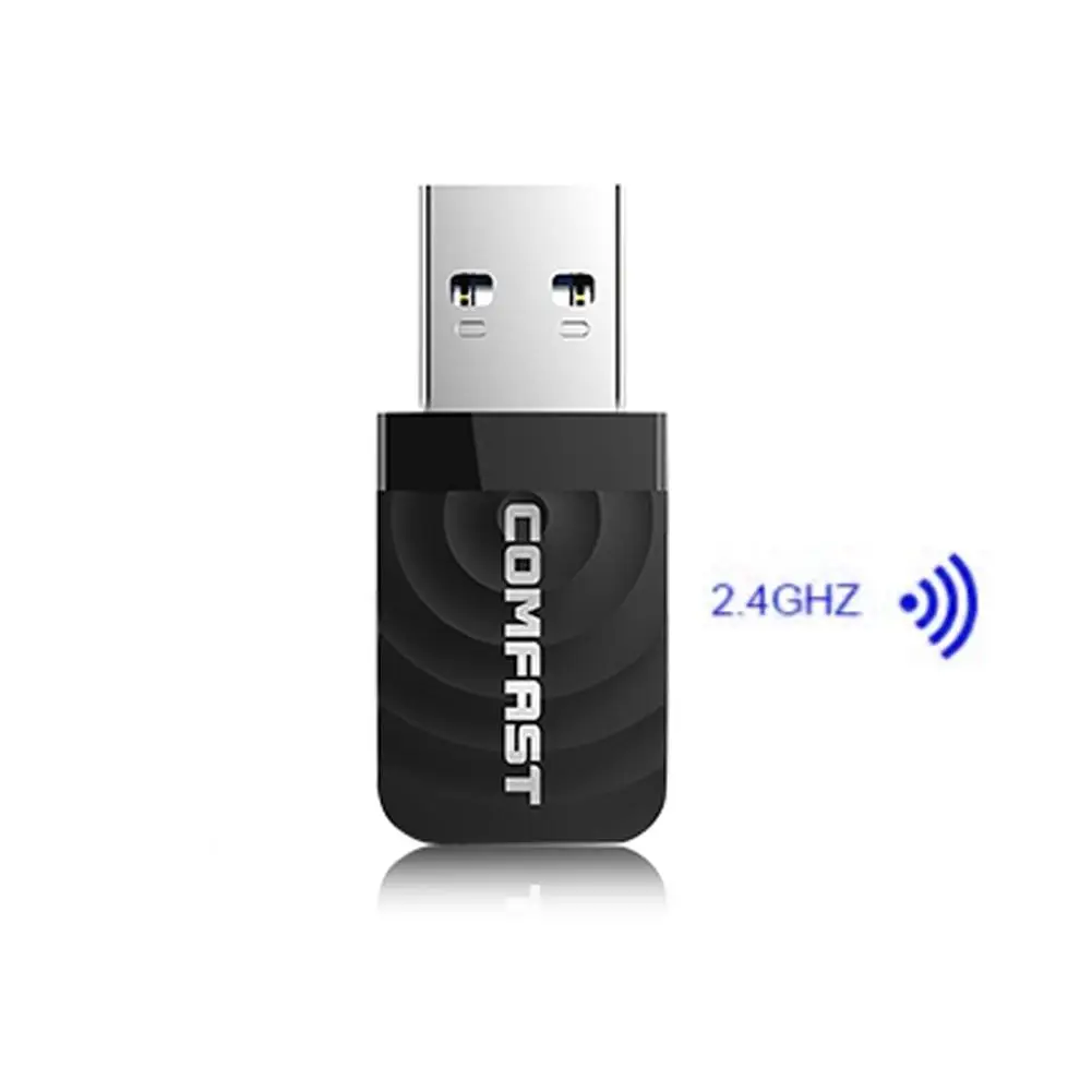 

USB Mini 1300M Wireless Network WiFi Dongle Gigabit Unlimited Receiver Adapter for PC Desktop Laptop Mac 2.4G/ 5G 802.11 AC