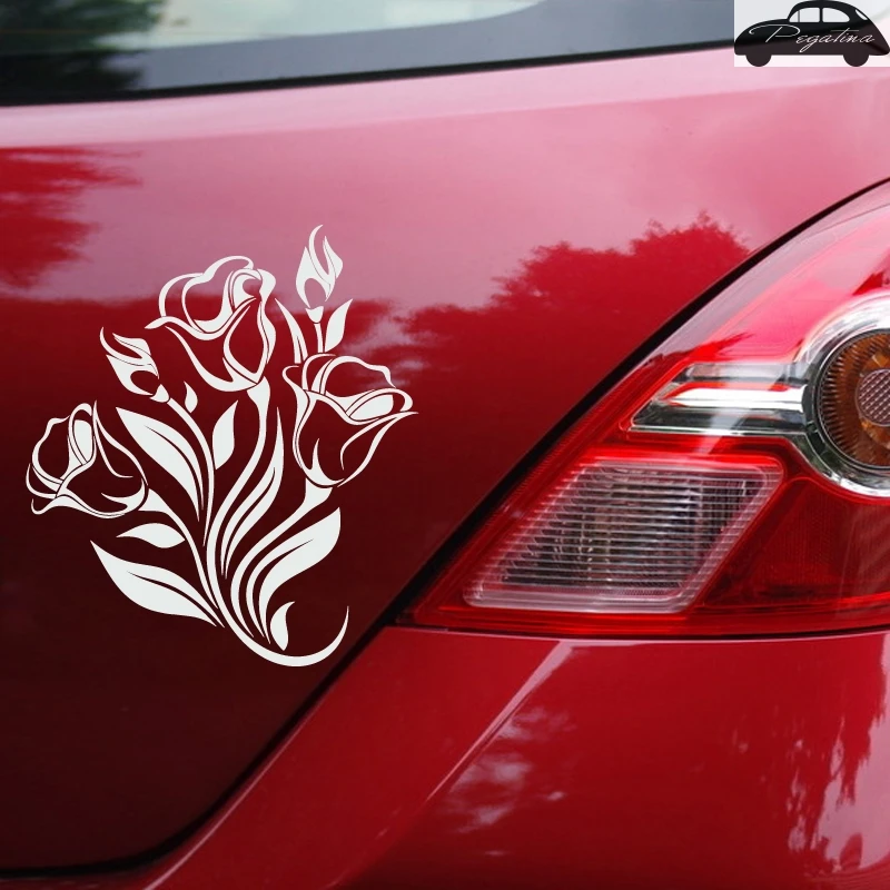 Pegatina Flower Sticker Car Decal Posters Vinyl Wall Decals Decor Mural Sticker