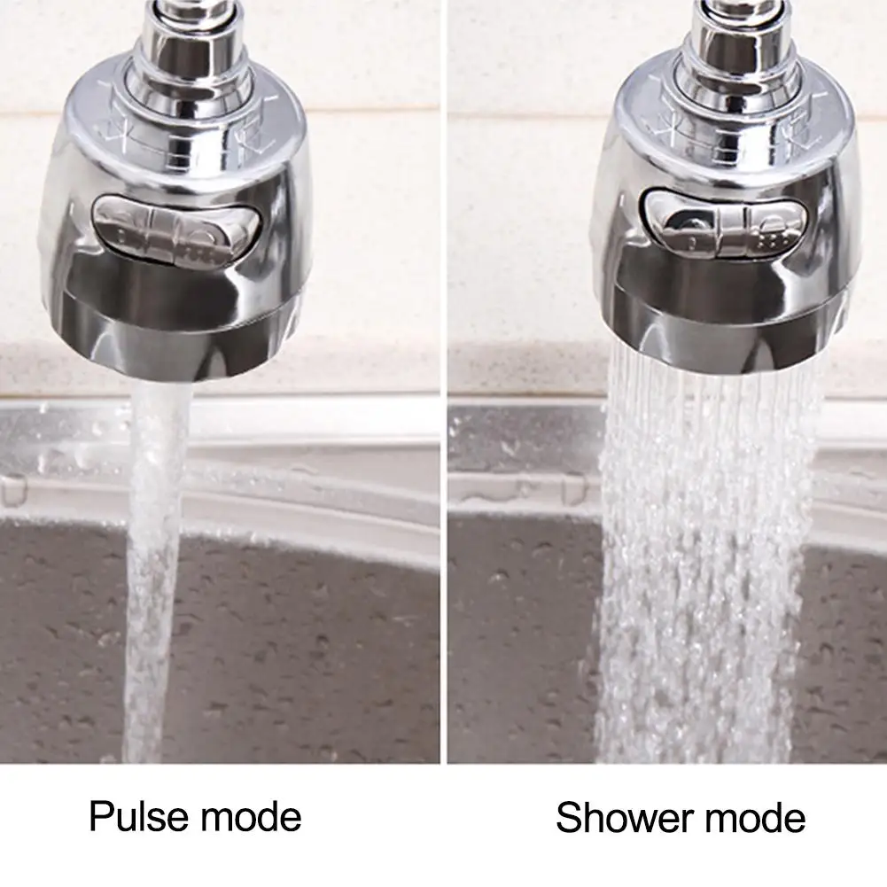 

Innovative Faucet Stainless Steel Splash-Proof Universal Tap, Shower Water Rotatable Filter Sprayer Nozzle Single/Three-Hole