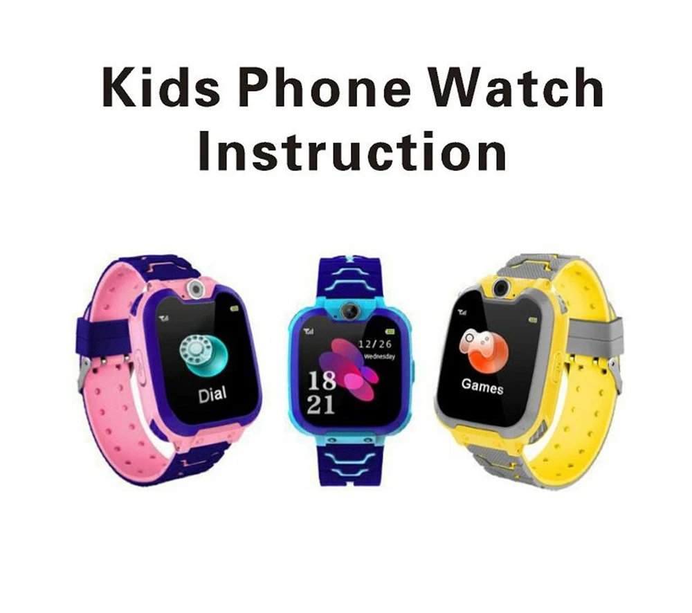kids phone watch instruction