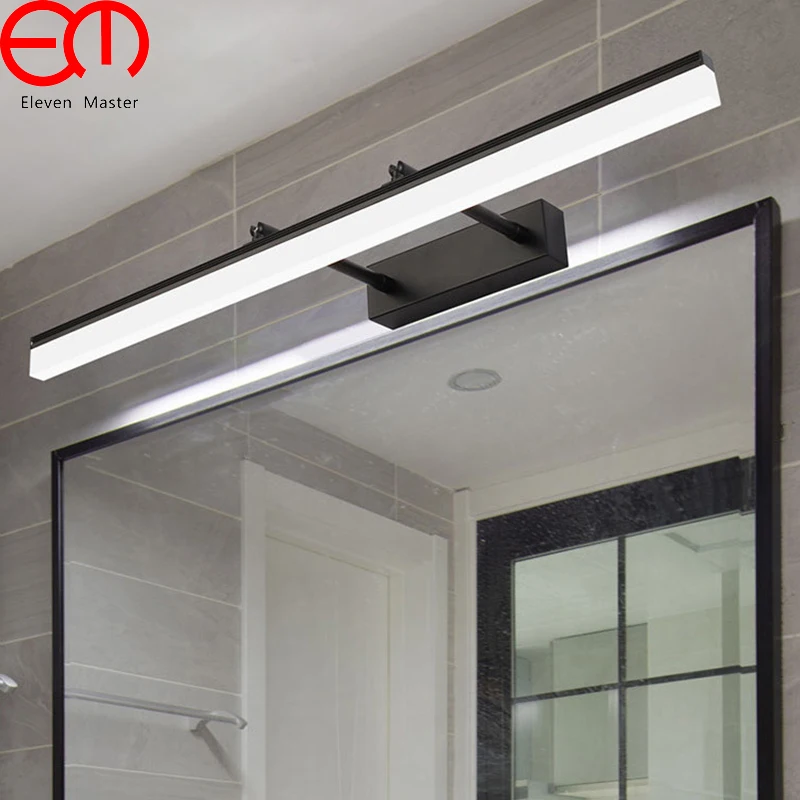 

Waterproof and antifogings Modern Bathroom LED Wall Lamp with plug Adjustable Beam Angle Over Mirror Wall Sconces Lamps WML018