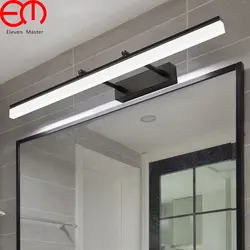 Водонепроницаемый и antifogings современный Ванная комната светодиодный настенный светильник с вилкой регулируемый угол луча более зеркало