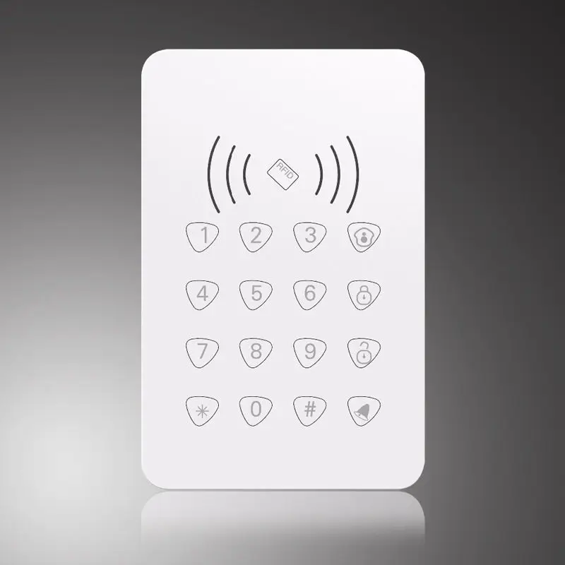 imágenes para 433 MHz RFID RFID teclado Táctil teclado inalámbrico Para G90E G90B Wifi Sistema de Alarma Casera imágenes para 433 MHz RFID RFID teclado Táctil teclado inalámbrico Para G90E G90B Wifi Sistema de Alarma Casera