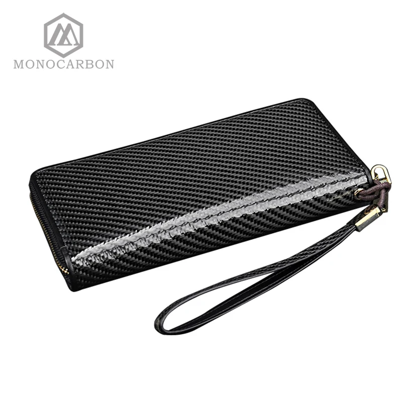 MONOCARBON 2018 Newest Fashion Real Carbon Fiber Wallet Men Luxury