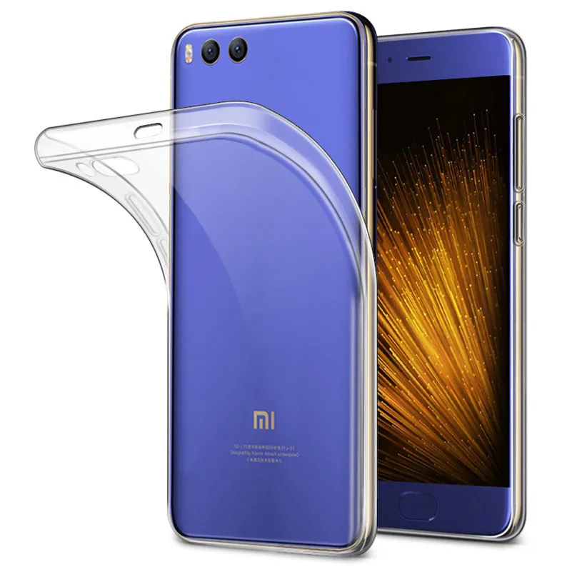 Transparent TPU Case For Xiaomi Mi 6 Mi6 Soft Silicon Back Cover Crystal Clear Phone Cases Capa |