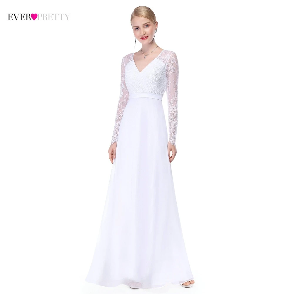 Vestidos de novia largos sencillos Clearance