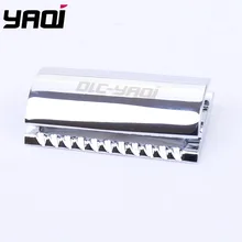 Yaqi хромированная цветная зубчатая планка с двойным краем безопасная бритвенная головка