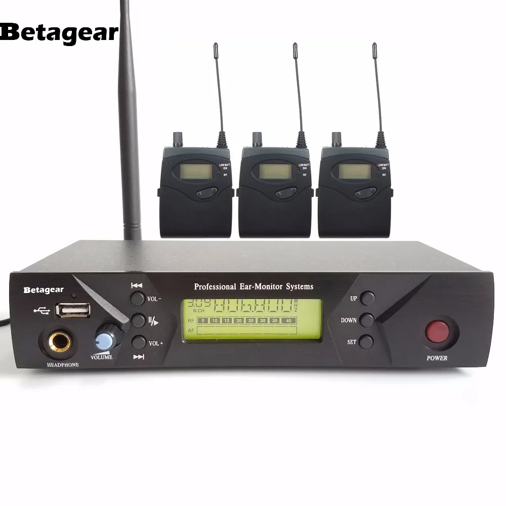 Betagear Pro In ear Monitor System IEM 510 3 приемника 1 передатчик 150 м цифровой беспроводной