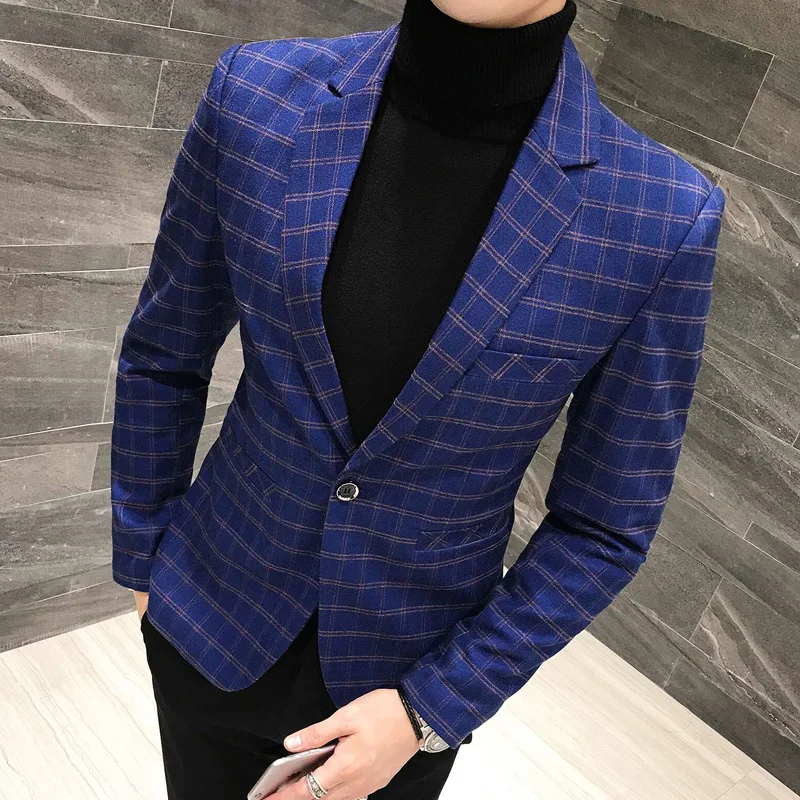 mens plaid blazer vintage