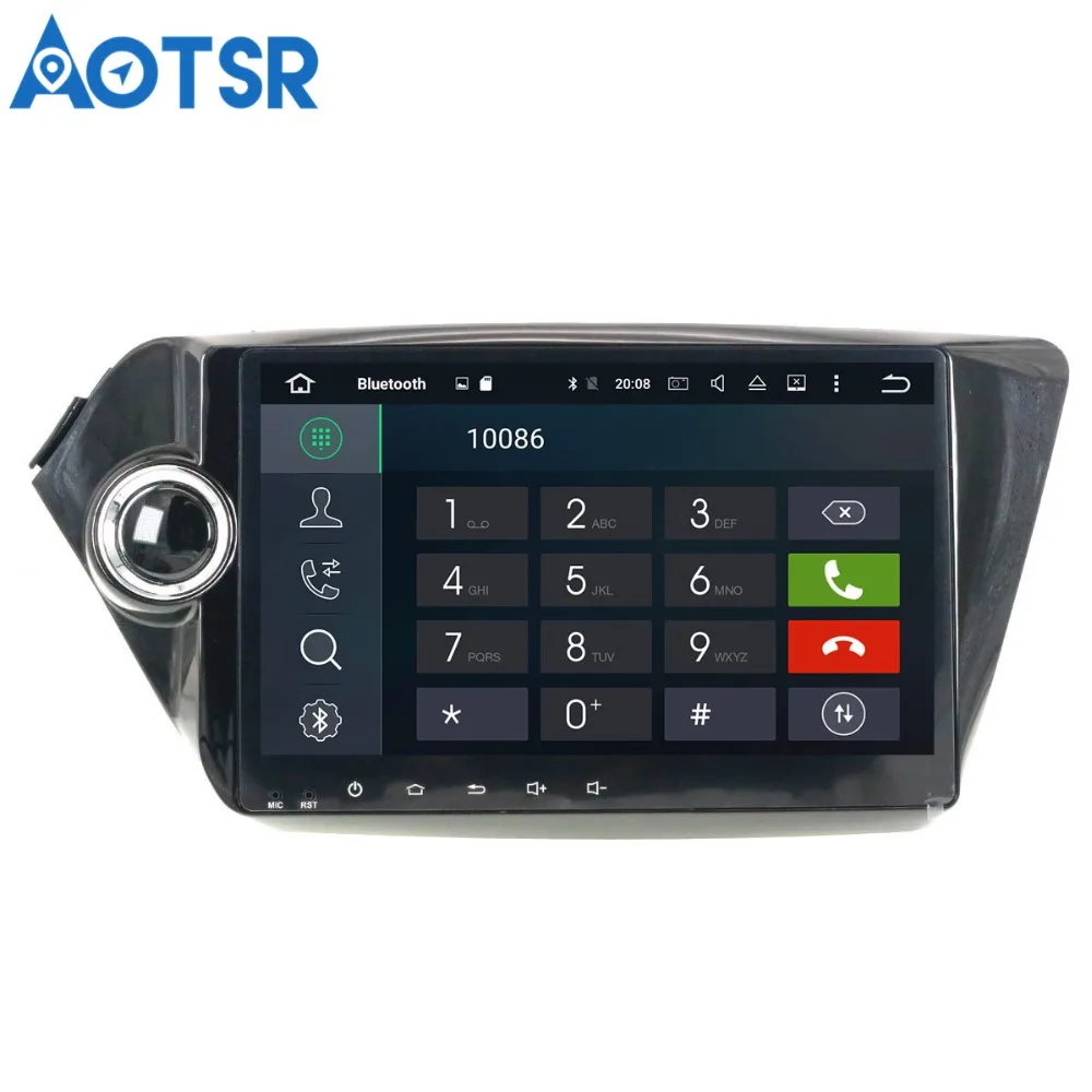 Perfect Aotsr Android 8.1 GPS navigation Car DVD Player For KIA K2 RIO 2010-2017 multimedia 1 din radio recorder WIFI Bluetooth stereo 5