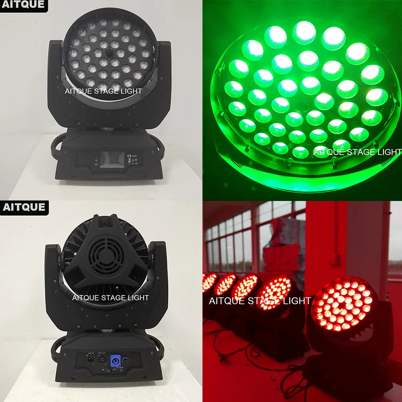 

10lot Dj equipment audio led moving head wash 36x15w 5 in 1 rgbwa wash with zoom moving head light