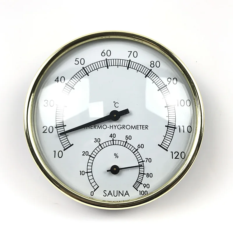 Корпус из нержавеющей стали Паровой термометр для комнаты гигрометр для ванны и сауны в помещении