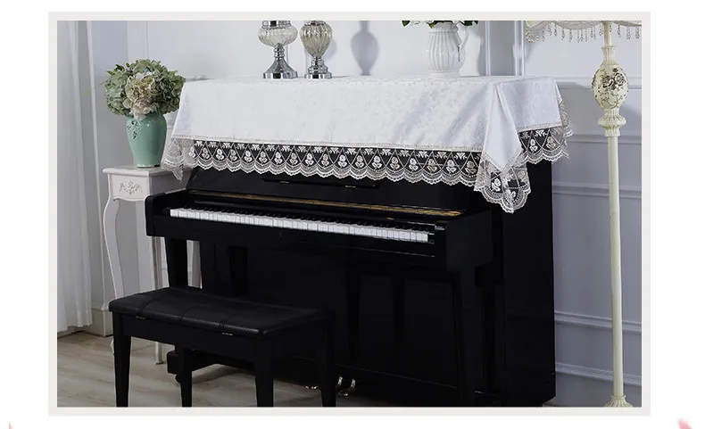 Proud Rose, Европейский кружевной чехол для пианино, полотенце для пианино, универсальный жаккардовый переплетенный чехол для пыли, современный получехол для дома, пыльник