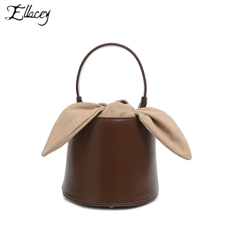 2019 New Fashion Genuine Leather Shoulder Bag For Women Handbags Creative Ladies Leather Bucket Bag Women Bags Designer
