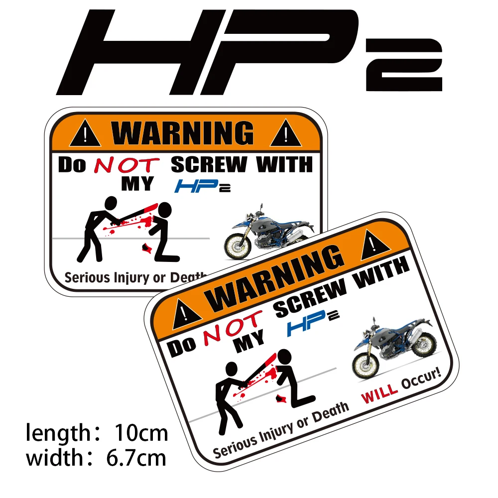 

KODASKIN 2 Pieces Do Not Screw Warning Sticker Decal for BMW HP2