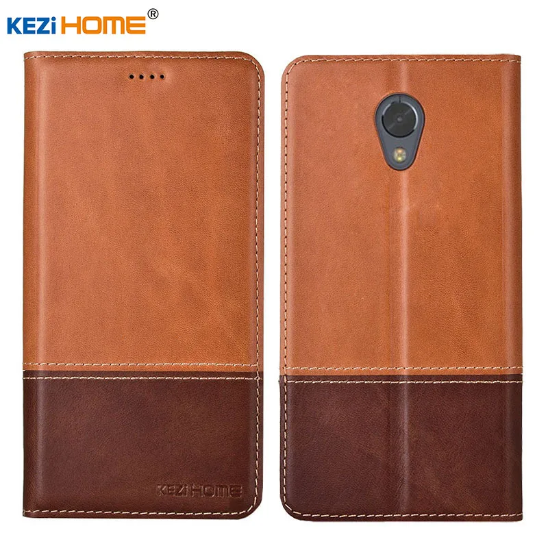 

Case for Lenovo Vibe P2 KEZiHOME Double Colors Genuine Leather Flip wallet Cover for Lenovo P2 5.5'' Phone cases