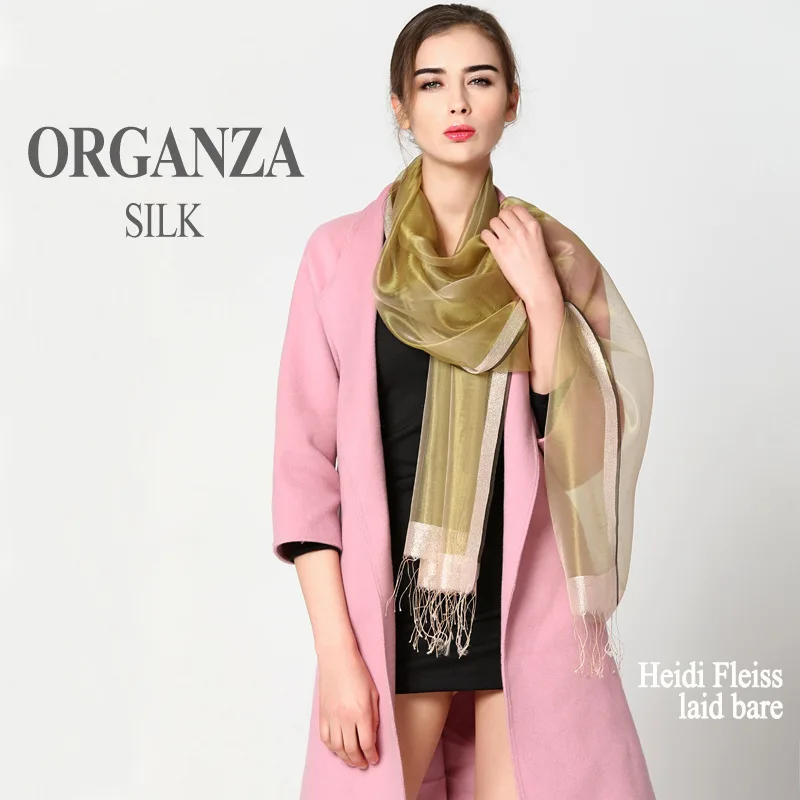

High Quality Pure Color Scarves Double Sides Real Silk Cashmere Wool Pashmina Scarf Shawls and Wraps Elegant Female Foulard