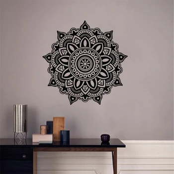 

Mandala Wall Decal Flower Vinyl Wall Sticker Indian Lotus Murals Interior Home Decor