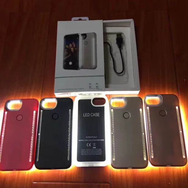 bilder für Für iPhone 7 Leuchten für iPhone 6 s 6 s Plus 7 Plus Duo LED Selfie Leucht mit Einzelhandel paket bilder für Für iPhone 7 Leuchten für iPhone 6 s 6 s Plus 7 Plus Duo LED Selfie Leucht mit Einzelhandel paket