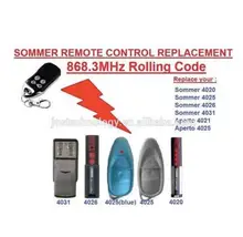 Sommer 4020 4025 4026 4031 4035 remote control replacement 868.3MHZ free shipping