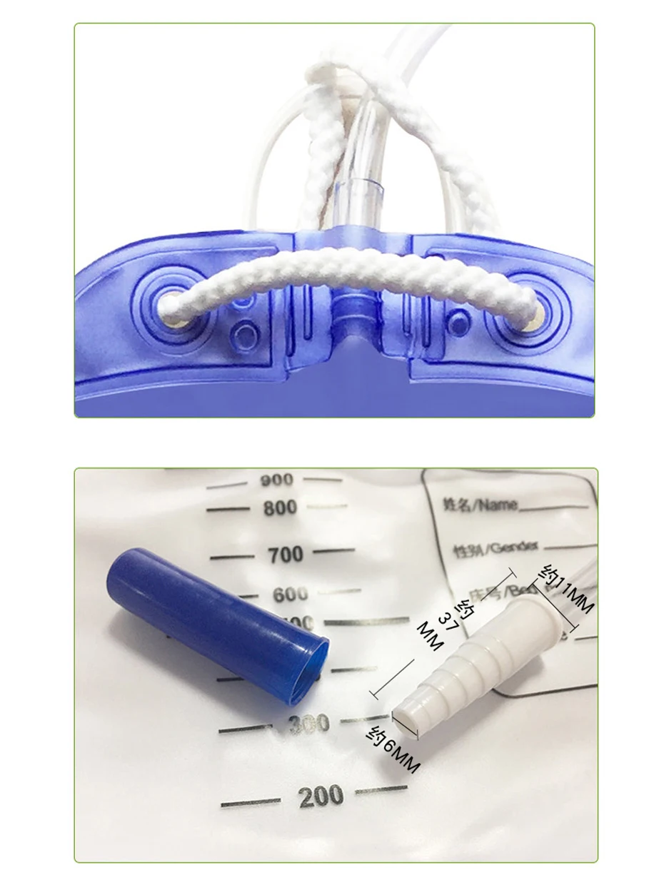 10 шт./партия; многоразовый мешок для мочи, с емкостью 1500 мл и 1 м трубой~ быть совместимыми и портативными мешками для недержания мочи