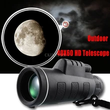 50 шт./лот 40X60 BAK4 Монокуляр телескоп HD ночного видения Мини Монокуляр Открытый Охота Кемпинг прицелы Компас телефон