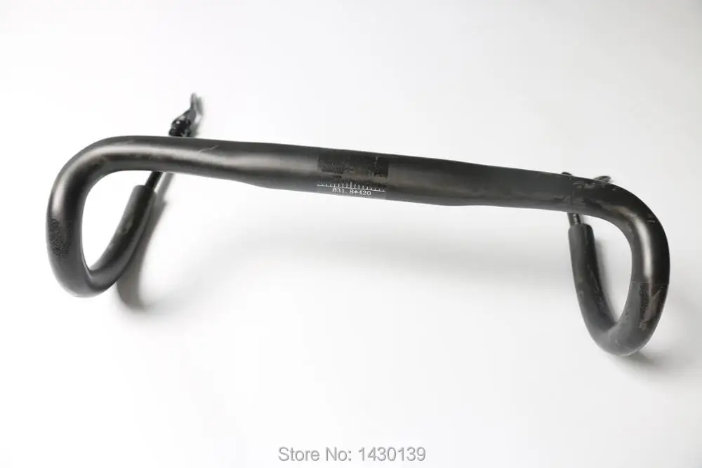 New QILEFU Road bike matte UD full carbon fiber bicycle handlebar round bent bar