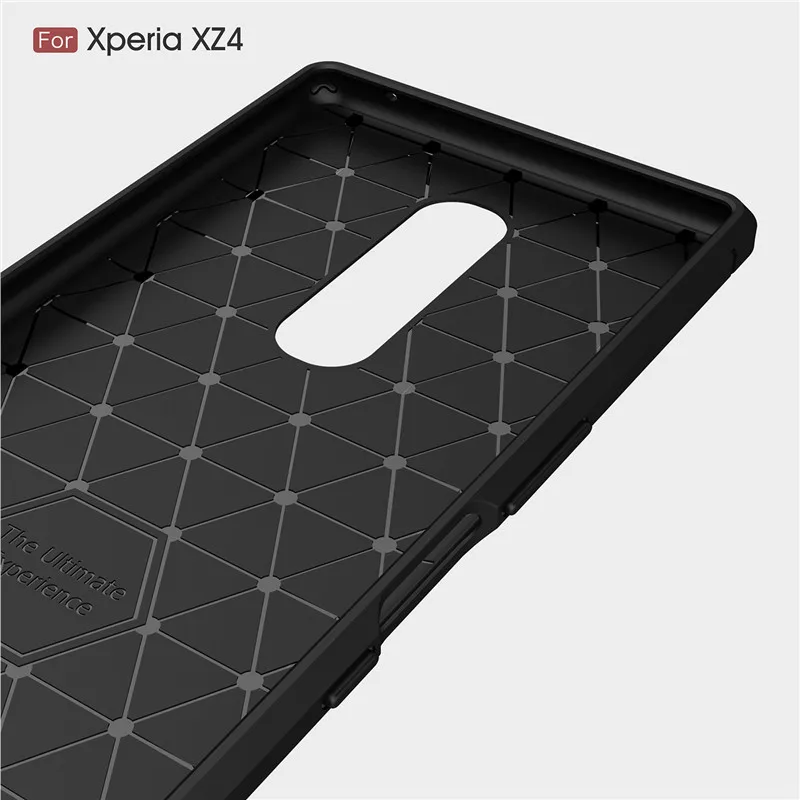 Противоударный чехол для Sony Xperia 1 10 Plus XZ1 XZ2 Compact XA1 XA2 Ultra XZ3 L2 L1 из углеродного