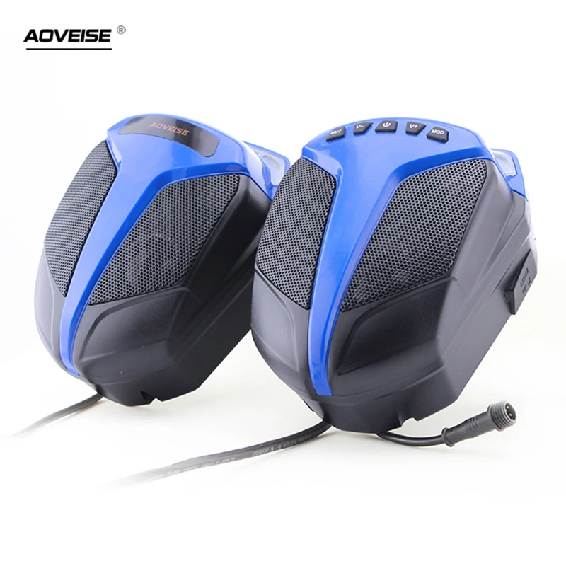 4 &quot30 Вт MP3 музыкальный аудио плеер Bluetooth колонки для мотоцикла водонепроницаемый