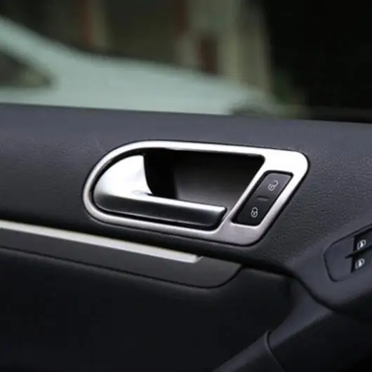 4pcs stainless steel interior door handle decoration frame sticker For Volkswagen Tiguan 2010