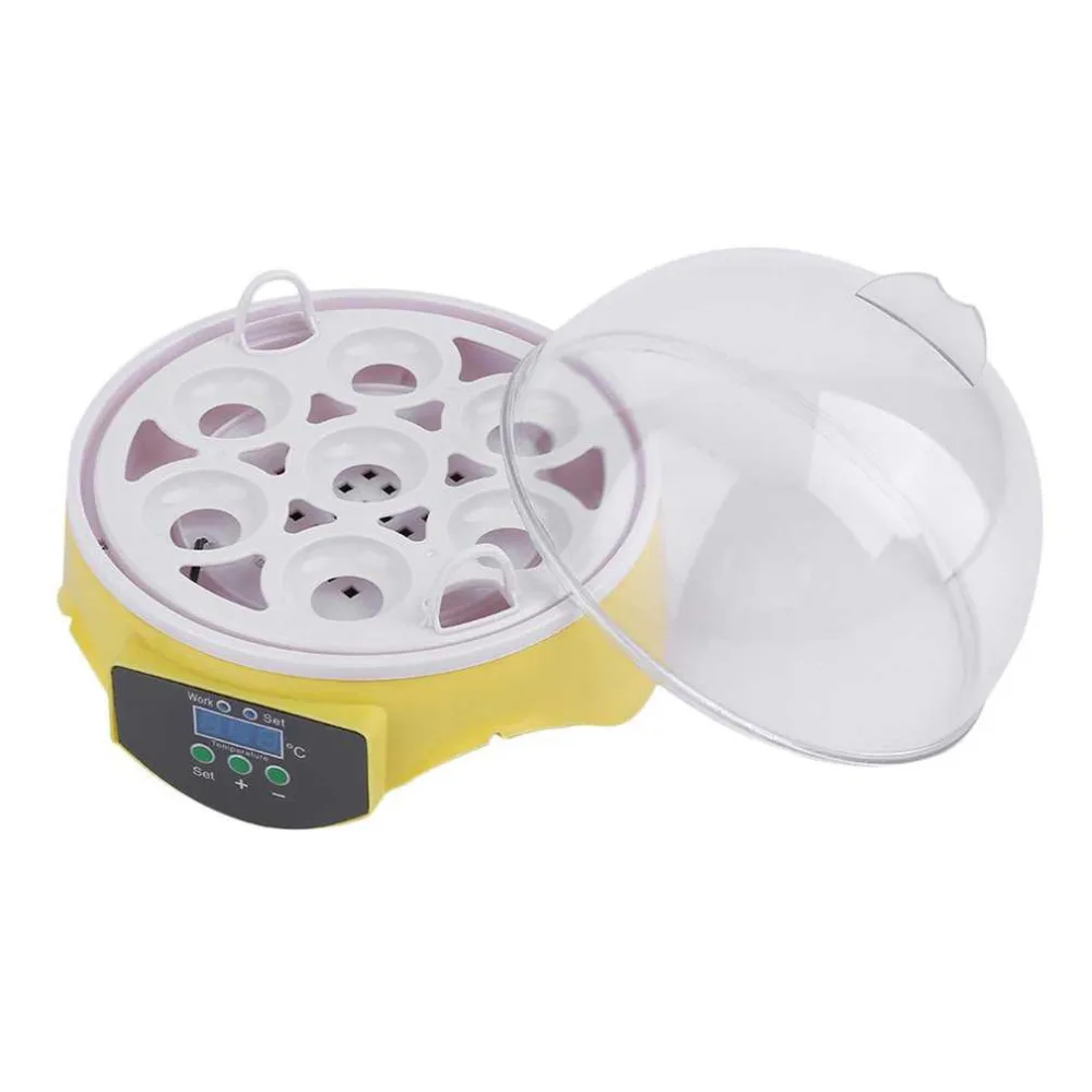 EU Plug 7 Eggs Incubator Poultry Incubator Brooder Automatic Digital Temperature Ducks Chicken Eggs Hatcher Machine EU Plug 7 Eggs Incubator Poultry Incubator Brooder Automatic Digital Temperature Ducks Chicken Eggs Hatcher Machine
