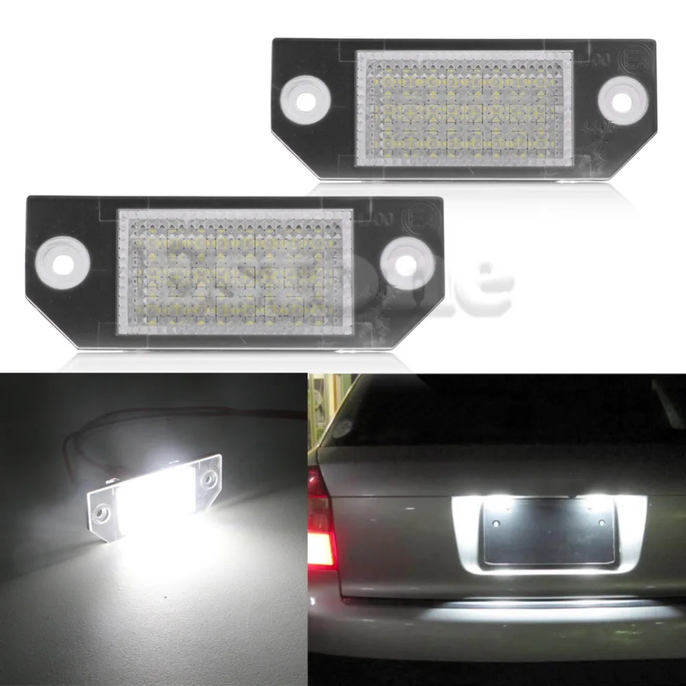 

New 2pcs SMD LED Number Light For Ford Focus 2 C-Max White