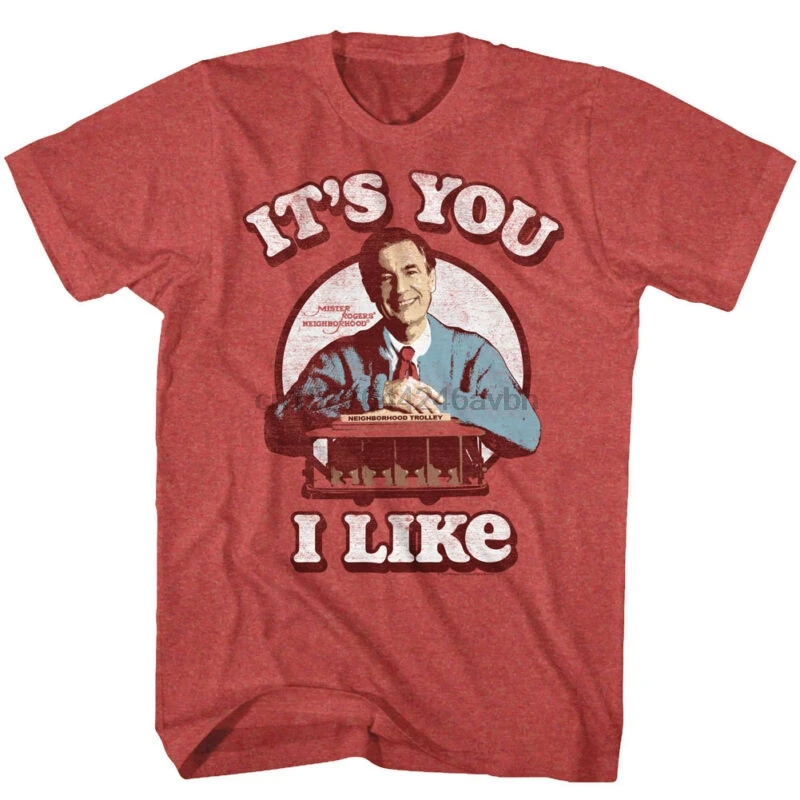

Mr Rogers Neighborhood Kids Show It's You I Like Adult T Shirt