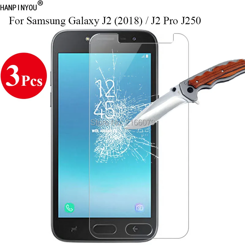 3 шт./лот 9H 2.5D Закаленное стекло протектор экрана для Samsung Galaxy J2Pro J2 (2018) J250 / Grand Prime Pro