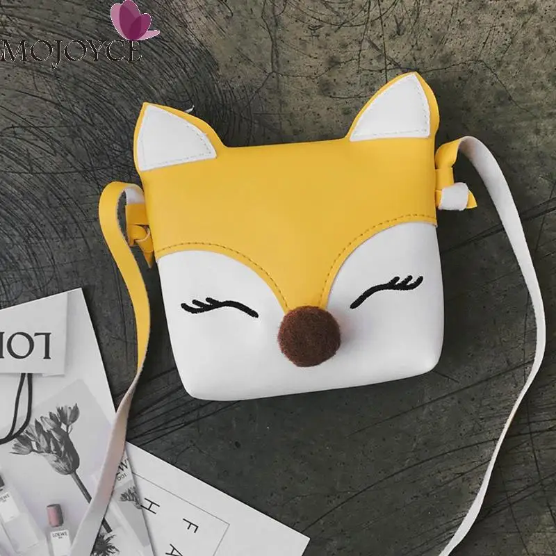 

Cute Fox Shape Bag Baby Girls Messenger Bags Kids Shoulder Handbags Girls Flap Crossbody Mini Bags Coin Purses Small Bags 2018