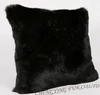 Free Shipping CX-D-39B/Z Soft Classic Genuine Rabbit Fur Cushion 3