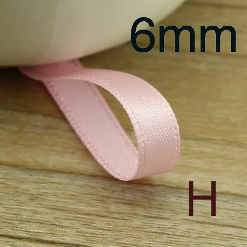 New 6mm Polyester Riband Single Face satin ribbons DIY hair accessories bowknot materials 10Mlot_15