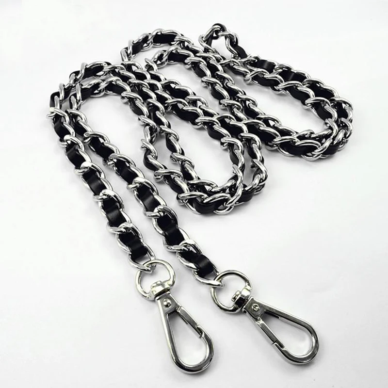 silver chain purse strap