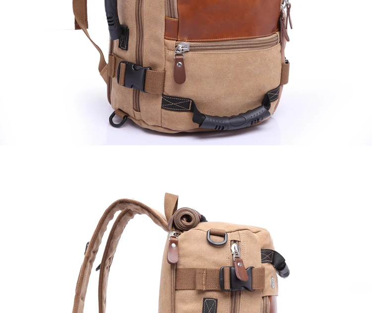 Бренд KAKA, дизайнерские мужские дорожные рюкзаки, мужская дорожная сумка через плечо, винтажный рюкзак для ноутбука, функциональный Универсальный черный рюкзак