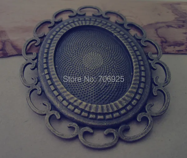 

10pcs 30mmx40mm of antique bronze pendant base Tray