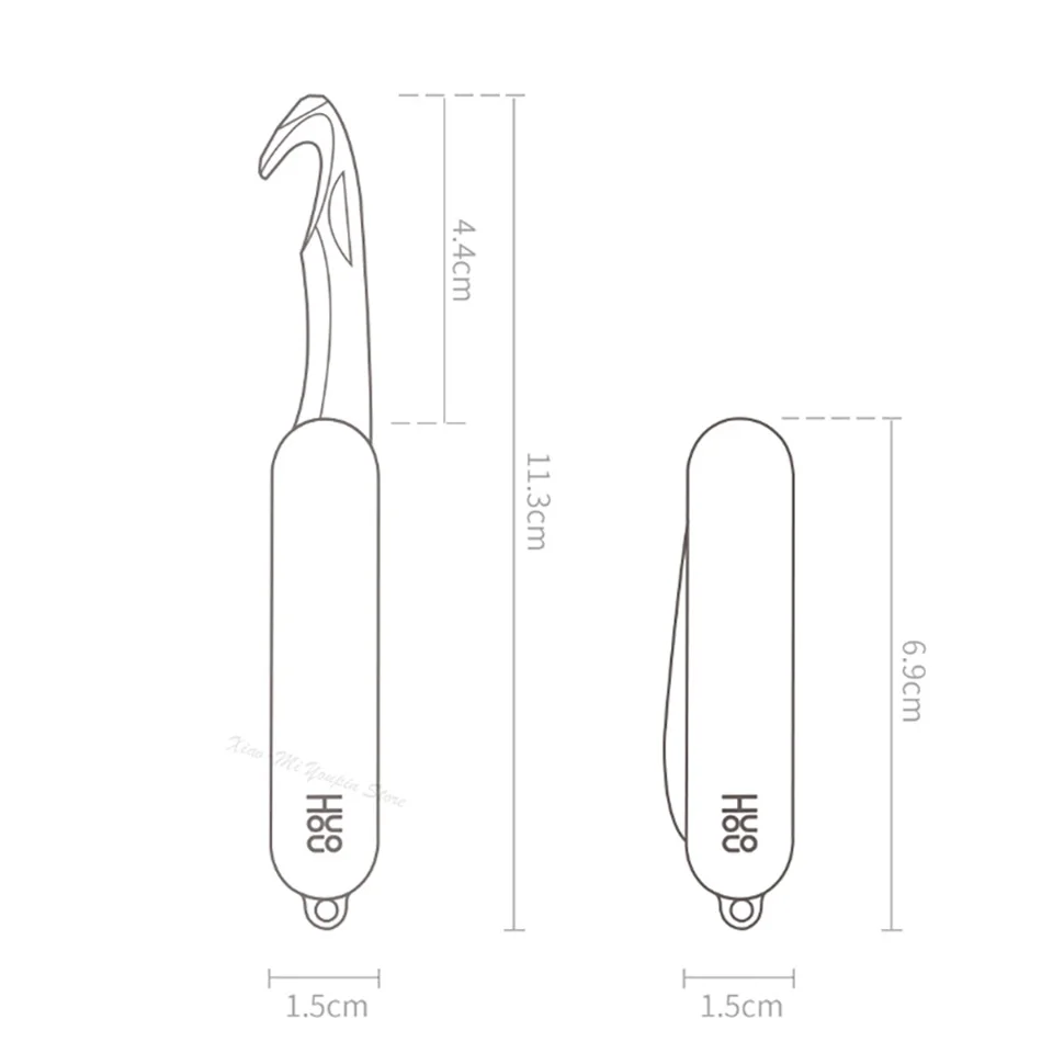 Xiaomi Mijia Huohou мини-нож для распаковки, складной инструмент для нарезки фруктов, инструмент для кемпинга, открытая посылка, нож для выживания на открытом воздухе, острый нож