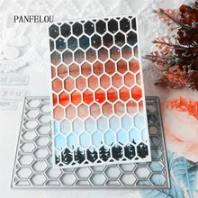 PANFELOU Honeycomb клетчатая Бумага высечки Металл Ремесло Скрапбукинг/DIY Рождество Хэллоуин тиснение плесень Пасха