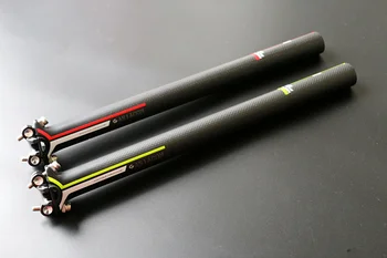 

ASIACOM Mountain Bike Carbon Seatpost Bicycle Seat Post Road Bike Seat Tube Bicycle Parts 25.4 27.2 30.8 31.6 350 400mm