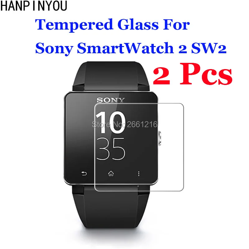 2 шт./лот закаленное стекло для Sony SmartWatch2 SW2 9H 2.5D Премиум Защитная пленка экрана