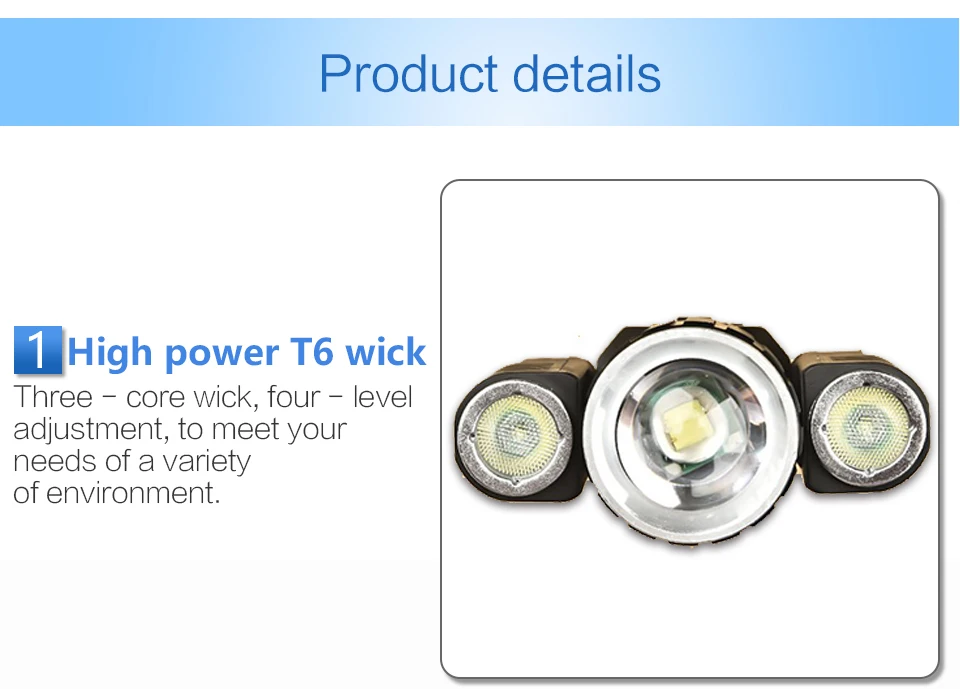 Usb Handy Powerful Led Flashlight Rechargeable Torch Outdoor Aluminum Alloy Battery Led Flashlight Usb T6 18650 For BicycleBike (3)