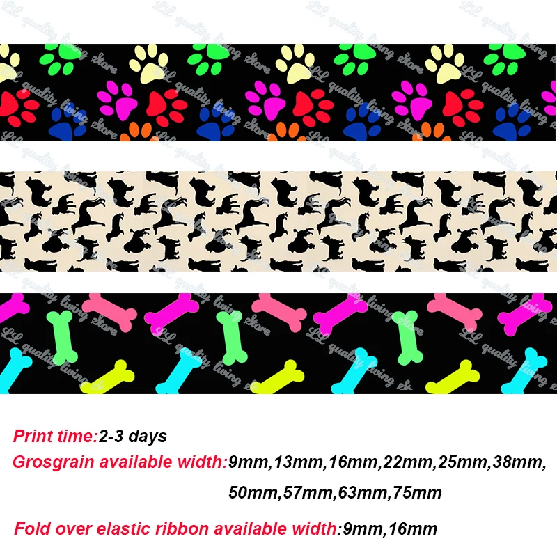 dog ribbon grosgrain (1)