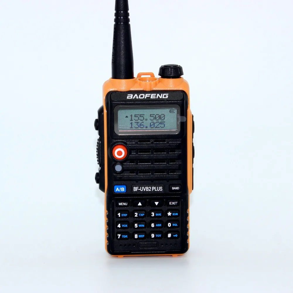 New 8W radio baofeng UV B2 Plus portable dual VHF UHF B2 PLUS 4800mah battery 128ch